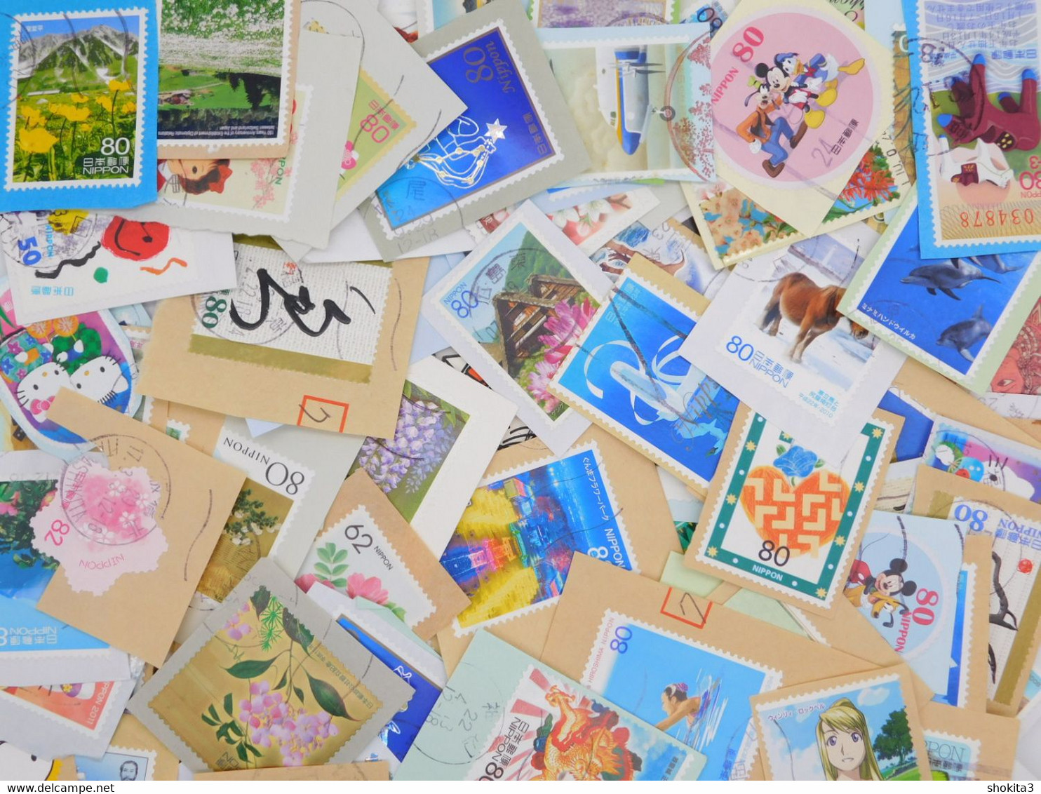 STAMP JAPAN LARGE N ODD Shape ［200g］ Lot ON Paper All Year Philatelic - Collections, Lots & Séries