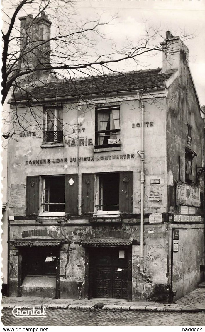 PARIS : MAIRIE DU VIEUX MONTMARTRE - Autres & Non Classés