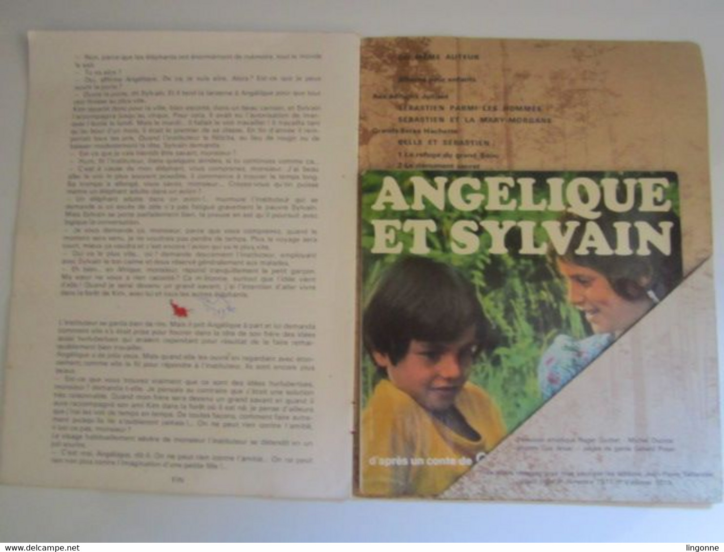 1971 Vinyle 45 Tours LIVRE DISQUE DE CECILE AUBRY " ANGELIQUE ET SYLVAIN " OFFERT PAR TUPPERWARE - Children