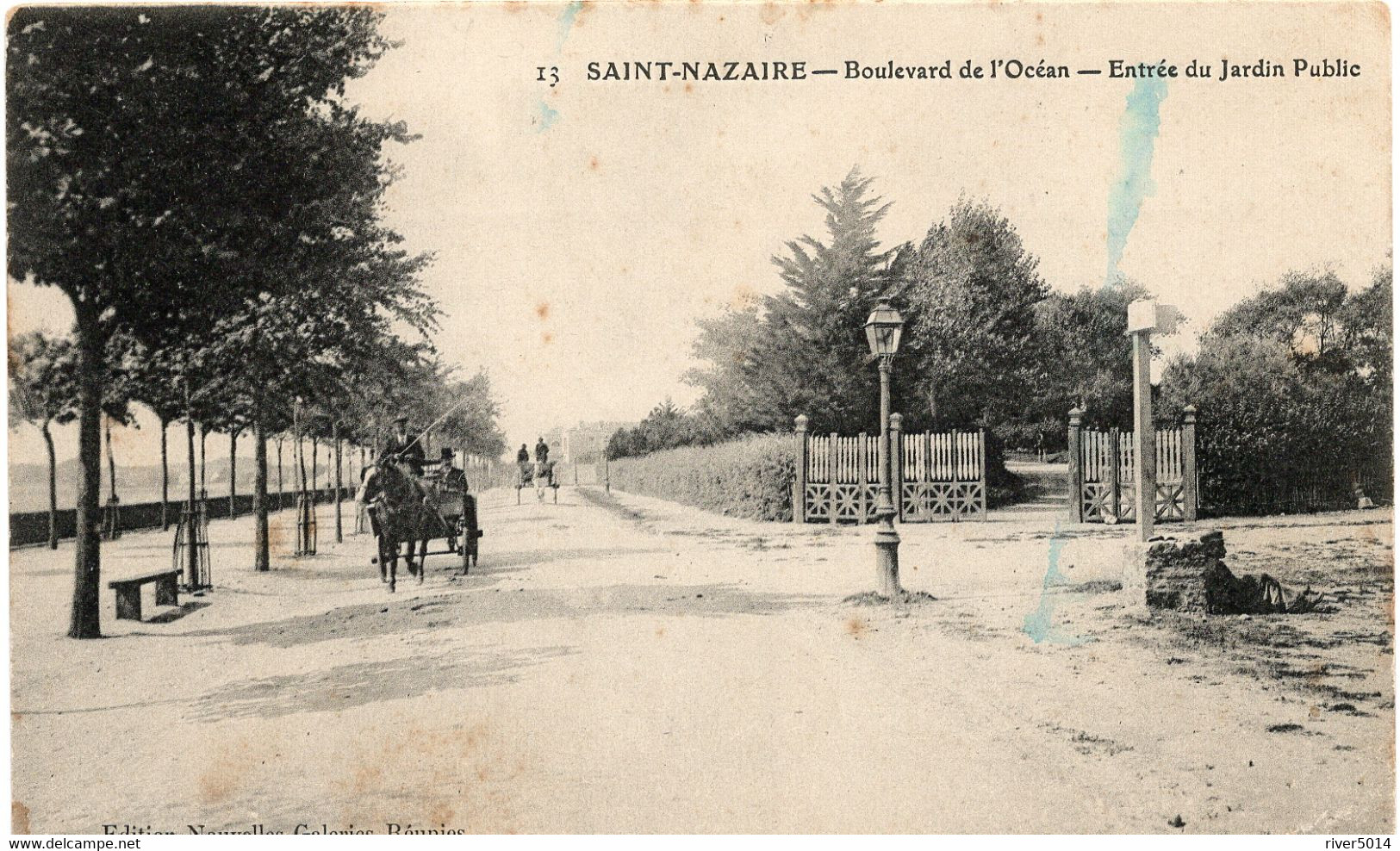 SAINT-NAZAIRE  Boulevard De L'Océan Entrée Du Jardin Public - Aigrefeuille-sur-Maine