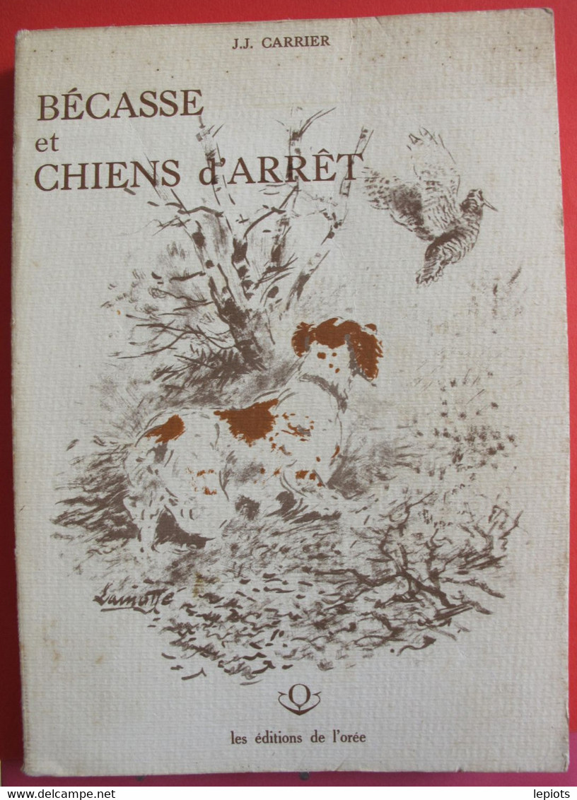 Bécasse Et Chiens D'Arrêt Par J.J. Carrier - 207 Pages - Nombreuses Illustrations - Editions De L'Orée - Caza/Pezca