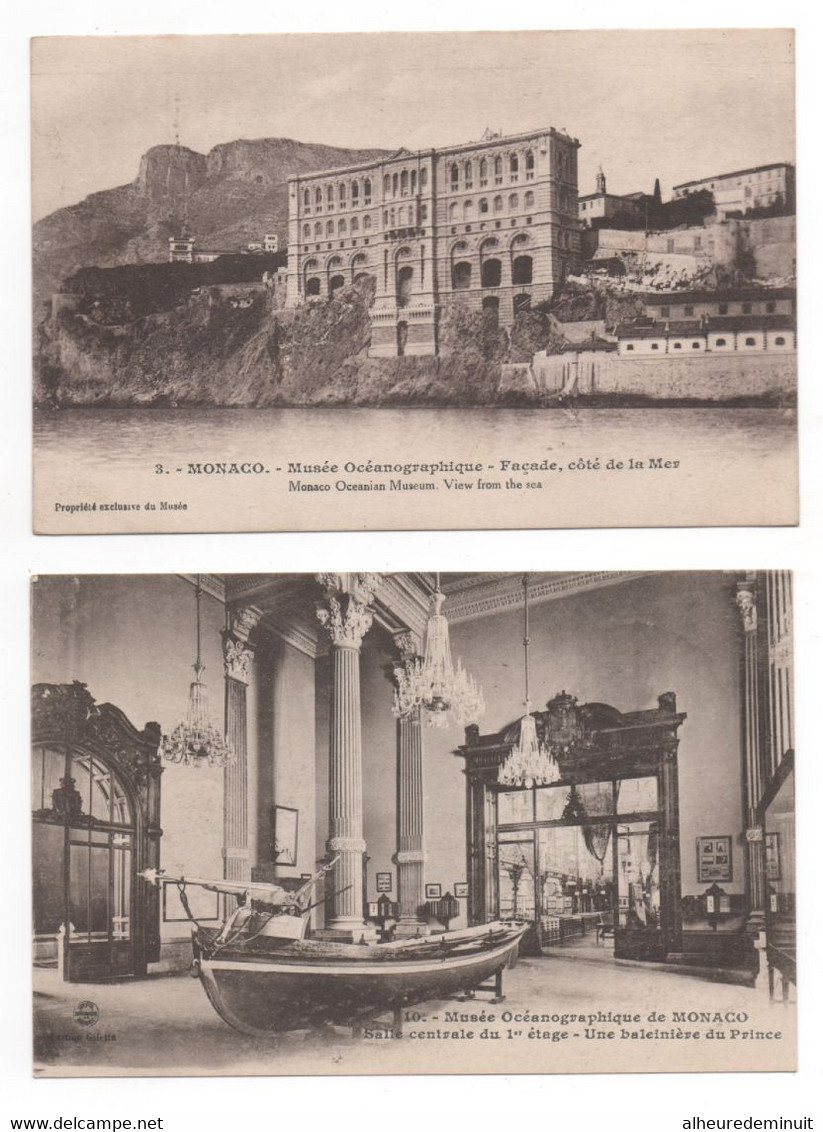 Lot 8 Cpa"MONACO-MONTE-CARLO"MUSEE OCEANOGRAPHIQUE"CASINO La Salle Des Concerts"les Jardins"les Canons"palais Du Prince" - Colecciones & Lotes