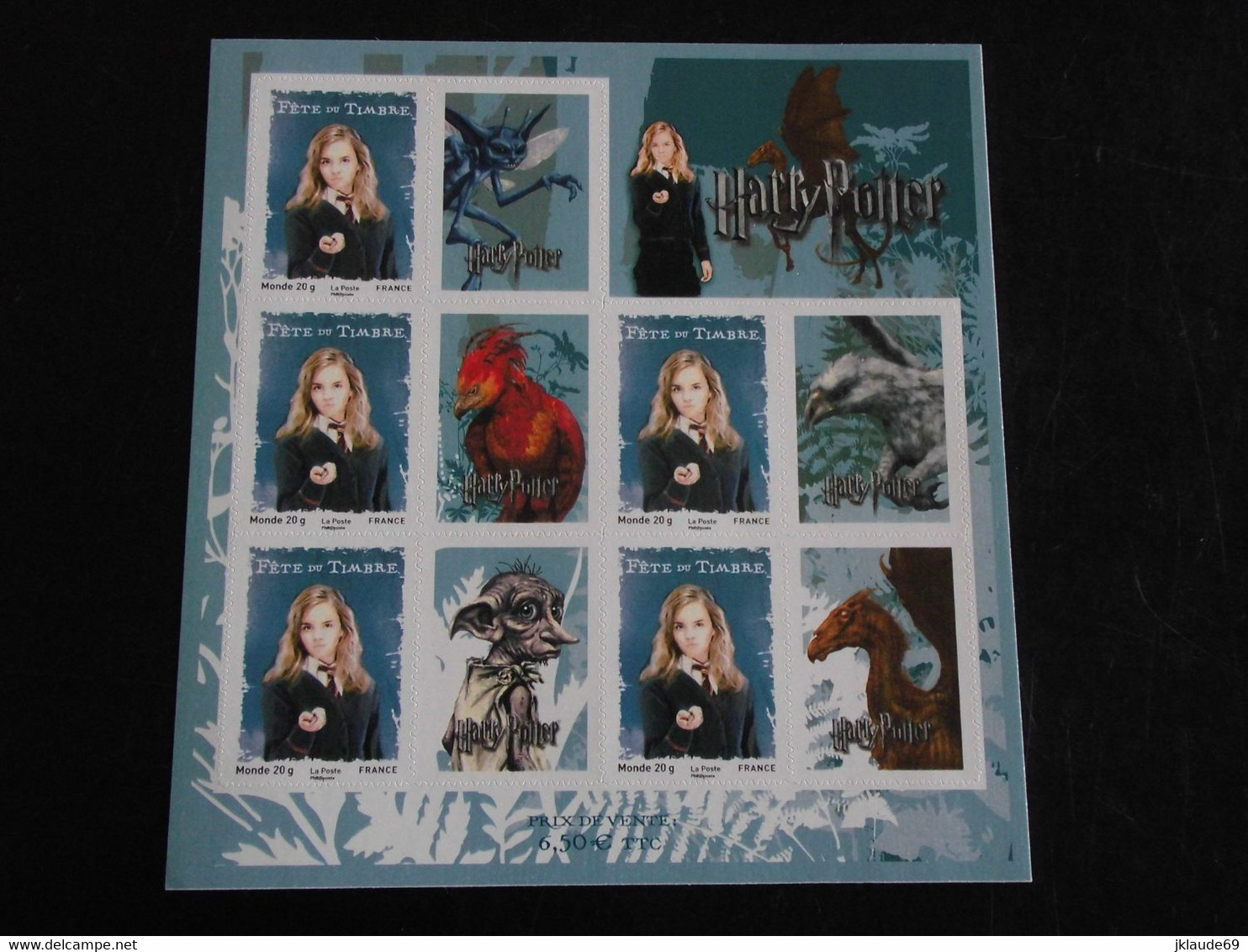 FRANCE - 3 FEUILLETS AUTOADHESIFS FETE DU TIMBRE HARRY POTTER 2007 15 Timbres Validité Permanente - Otros & Sin Clasificación