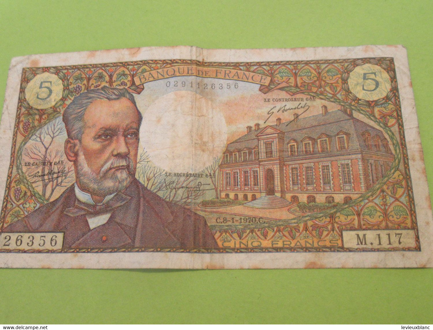 Billet De Banque Ancien / PASTEUR/ 5 Francs/ 26356/ M.117/1979   BILL209 - 5 F 1966-1970 ''Pasteur''