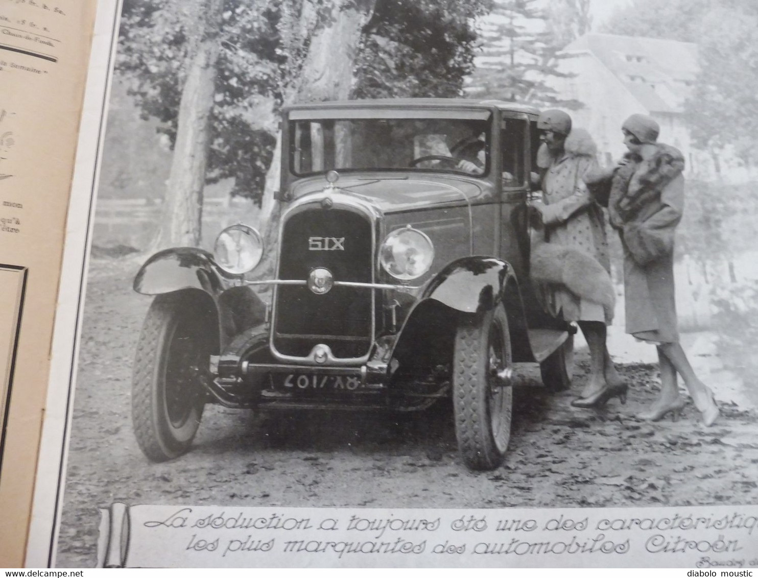 1929 :Bébé à ski-landeau à Chamonix; Chine;  Reine Emma des Pays-Bas; Armée du Salut; Pub SIX Citroën; etc