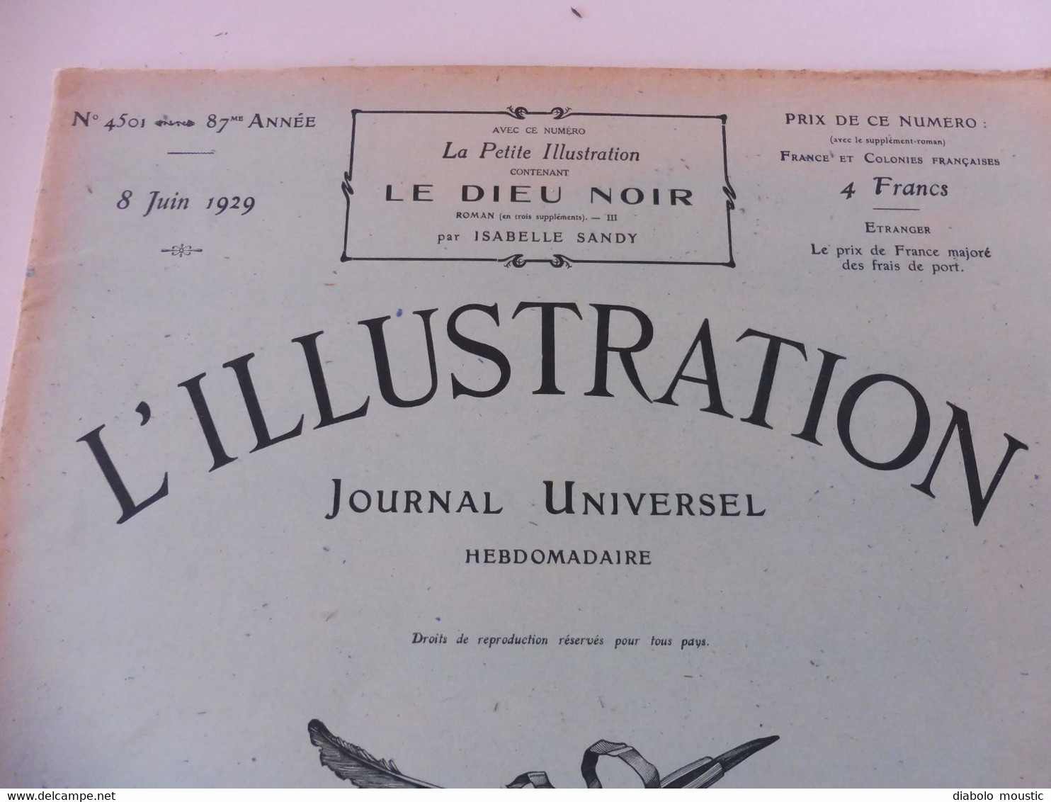 1929 :Croisière D'Alain Gerbault; Fête Des Narcisses à Montreux; Moulin De La Roche à Jouy-St-Prest; Etc - L'Illustration