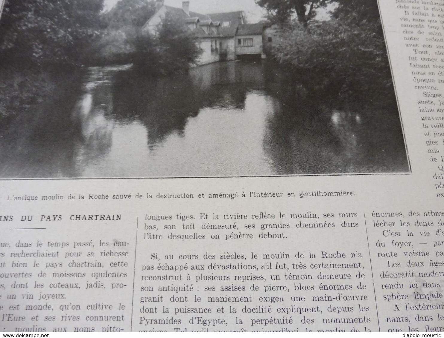 1929 :Croisière d'Alain Gerbault; Fête des narcisses à Montreux; Moulin de la Roche à Jouy-St-Prest; etc