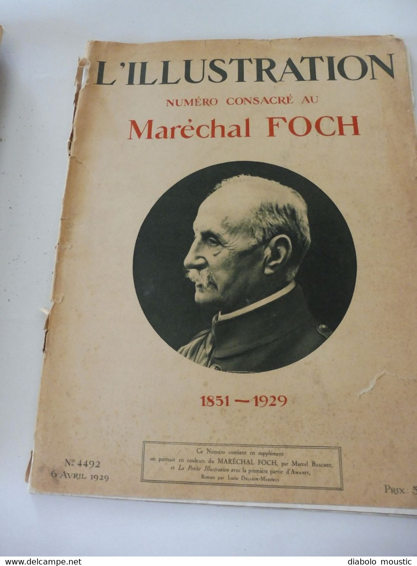 1929 : Maréchal FOCH (important Documentaire , Dont Portrait En Couleurs ) - L'Illustration