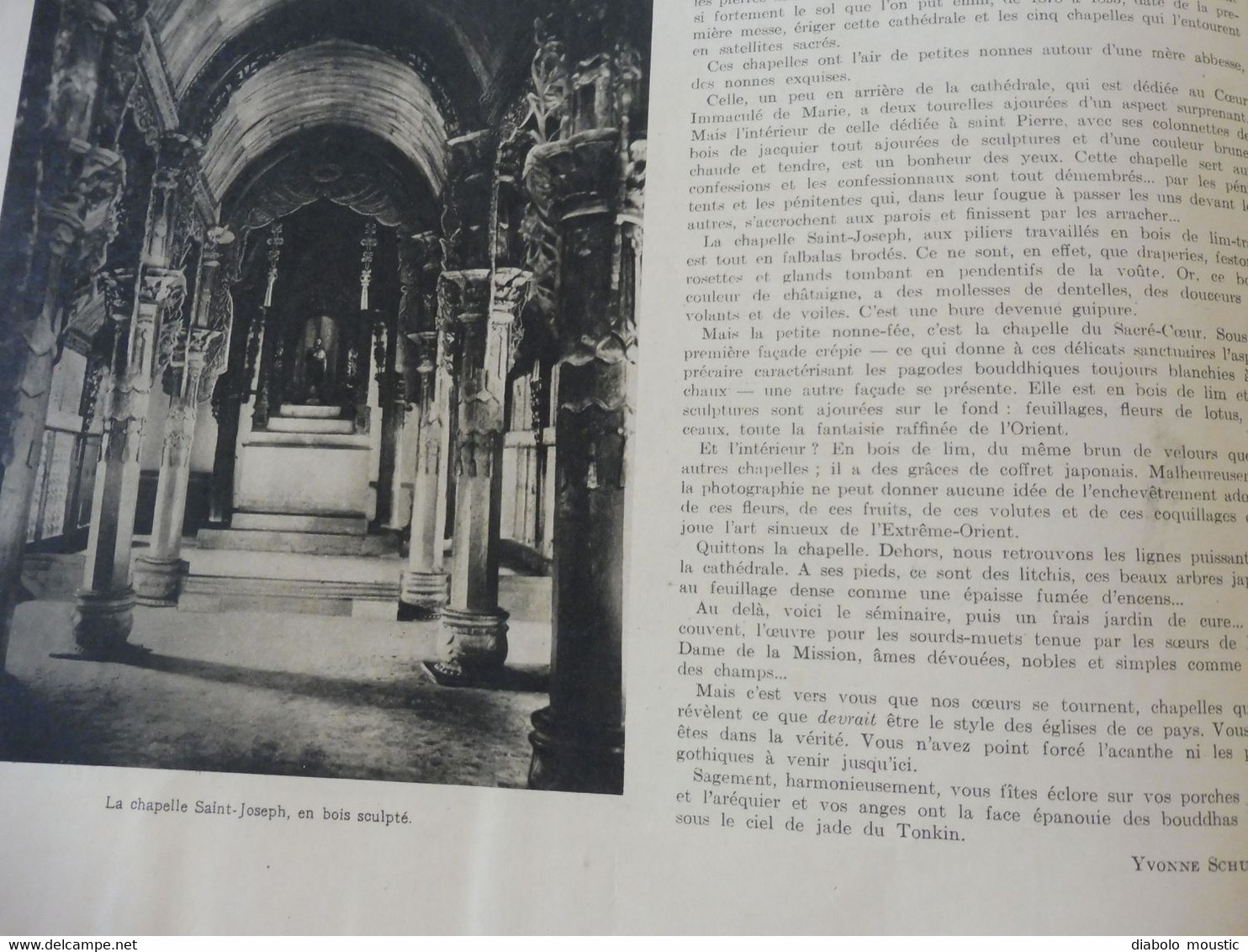 1929 : CHINE;  Disparition du Marché de La Madeleine; Le château de Grand-Vaux; etc