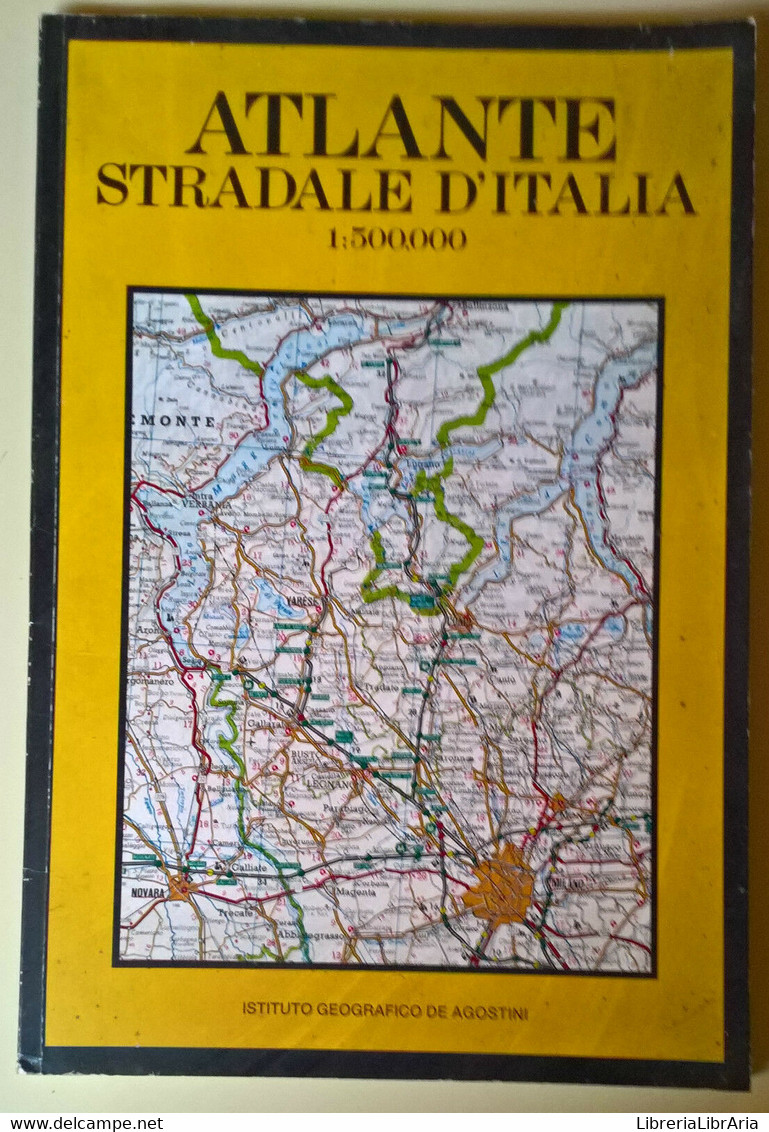 Atlante Stradale D’Italia 1:500.000 -  De Agostini, 1989 - L - Histoire, Philosophie Et Géographie