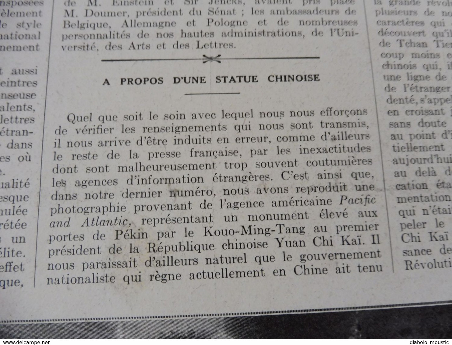 1929 : CHINE;  Venise; Belgrade; Doubrovnik; Port De Raguse ; Etc - L'Illustration