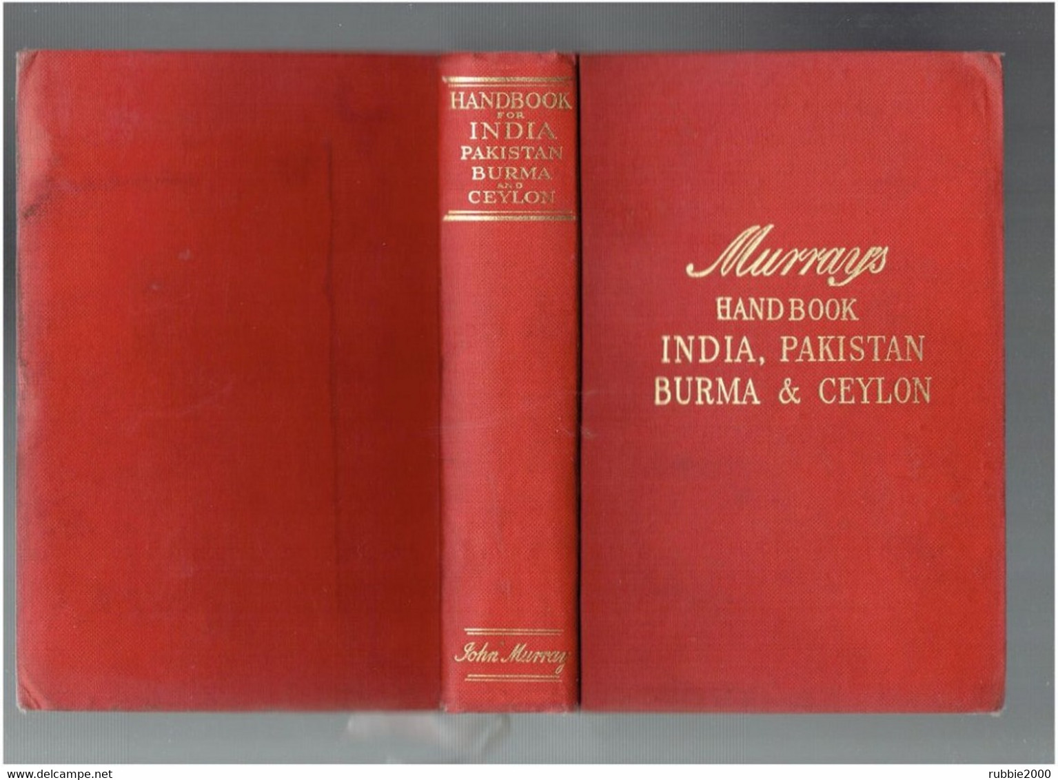 MURRAY S HANDBOOK INDIA PAKISTAN BURMA AND CEYLON 1959 GUIDE DE VOYAGE INDE PAKISTAN BIRMANIE CEYLAN - Asiatica