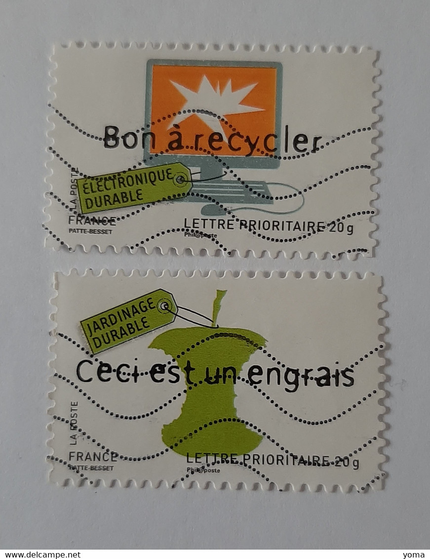 N° 186 Et 191       Variété 1 Bande De Phosphore à Droite  Oblitérés - Used Stamps