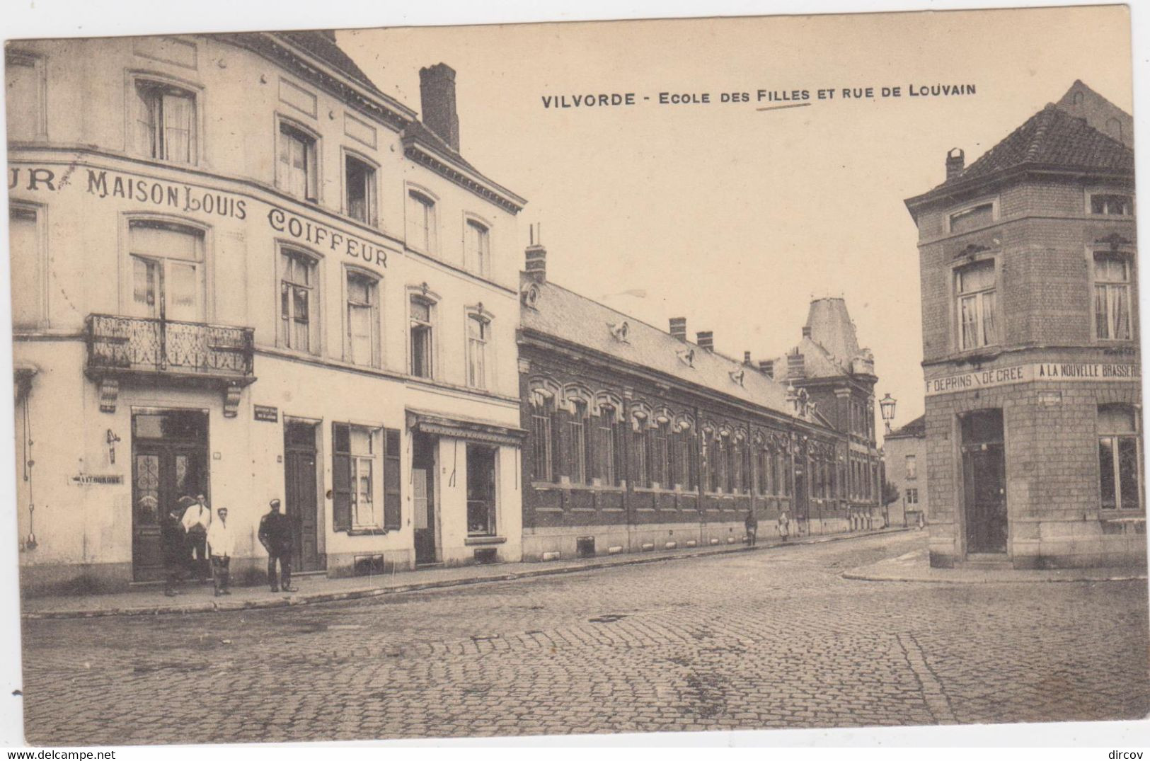 Vilvoorde - Meisjesschool En Leuvensestraat (gelopen Kaart Met Zegel) - Vilvoorde