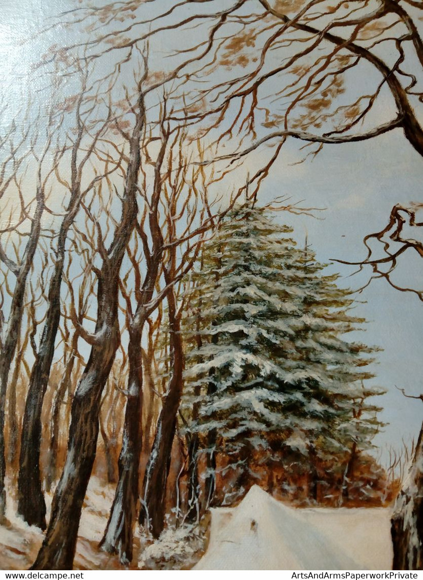 Merveilleux paysage d'hiver néerlandais, RJJ de Munnink, 1983/ Wonderful Dutch Winter Landscape, RJJ de Munnink, 1983