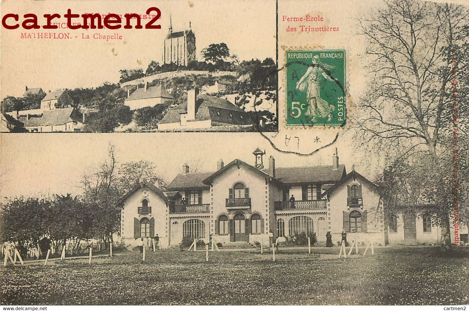 SEICHES-SUR-LE-LOIR MATHEFLON FERME ECOLE DES TRINOTTIERES CHAPELLE 49 MAINE-ET-LOIRE - Seiches Sur Le Loir