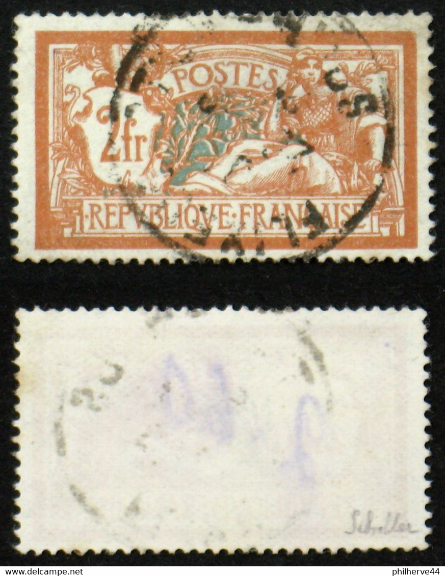 N° 145c 2F MERSON écusson Brisé TB Cote 305€ Signé Scheller - 1900-27 Merson