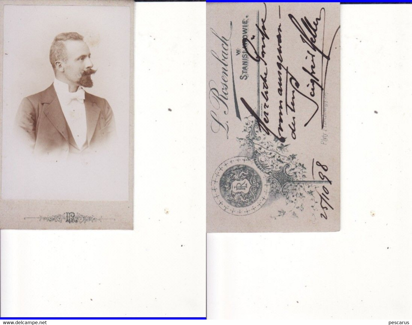 Ukraine ,Poland , Russia- Old Photography -CDV, Cabinet Photo Rosenbach, Stanislau ,Stanislawow - Old (before 1900)