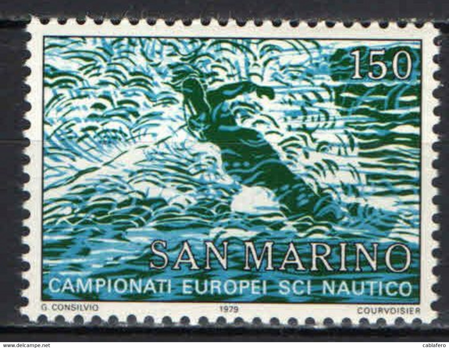 SAN MARINO - 1979 - CAMPIONATI EUROPEI DI SCI NAUTICO - MNH - Unused Stamps