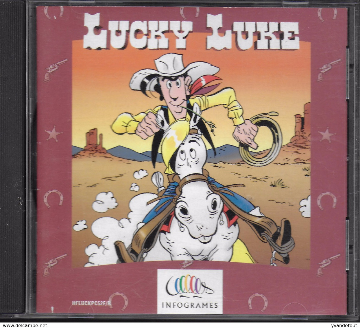 Lucky Luke. PC CD-ROM. Infogrames. Jeu. Western. Morris. - Records