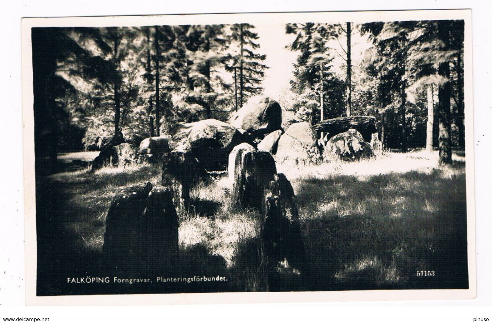 SC-2596  FALKÖPING : Forngravar ( Dolmen, Hunnebed ) - Dolmen & Menhirs