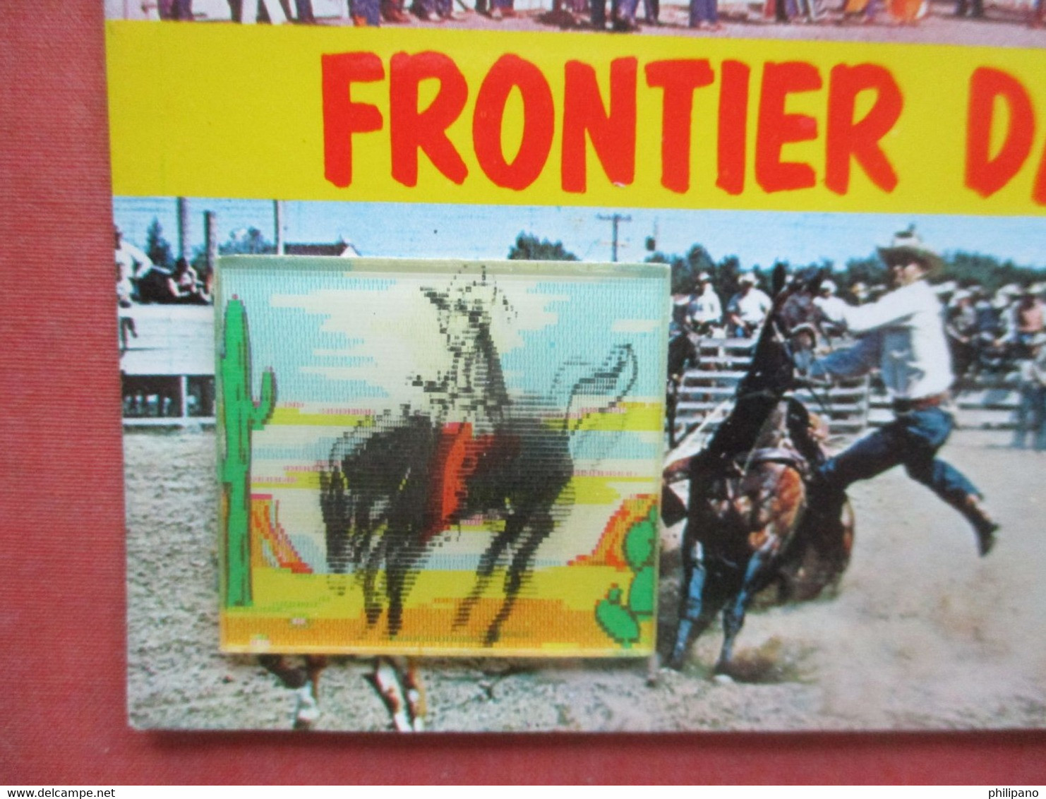 Bottom Left Corner Movable Hologram  Bucking Bronco -------  Frontier Days    Cheyenne Wyoming > Cheyenne      Ref 5180 - Cheyenne