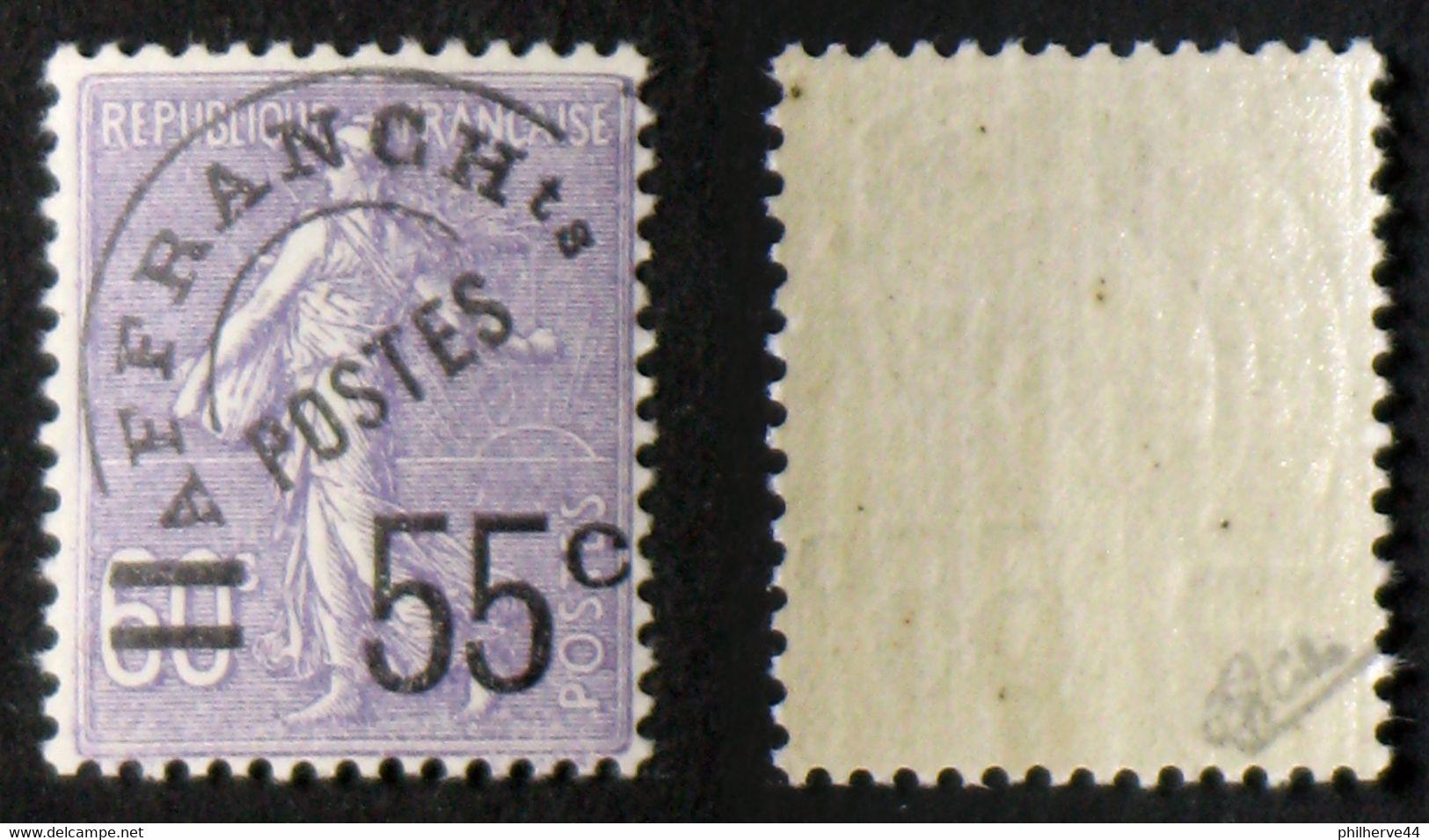 N° PREO 47 55c/60c Neuf N** TB Cote 350€ Signé Calves - 1893-1947