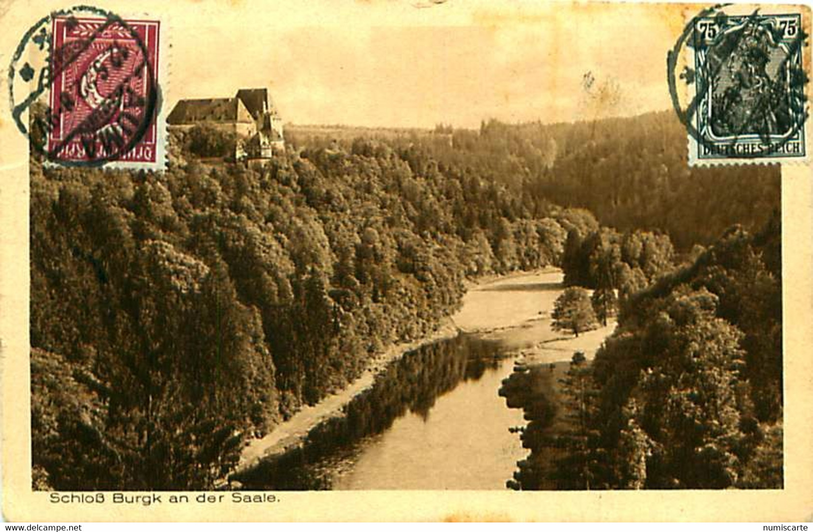 Cpa Schloss Burgk An Der Saale - Schleiz