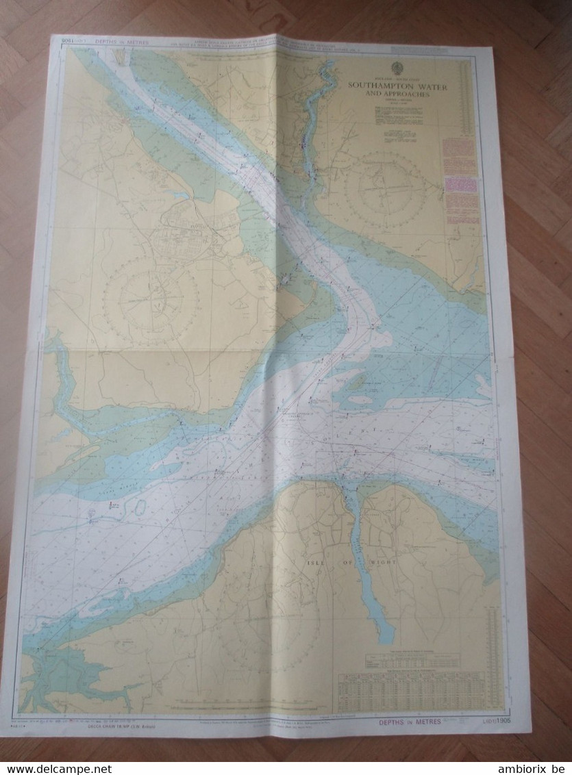 Southampton Water And Approaches - Carte Marine - Nautical Charts