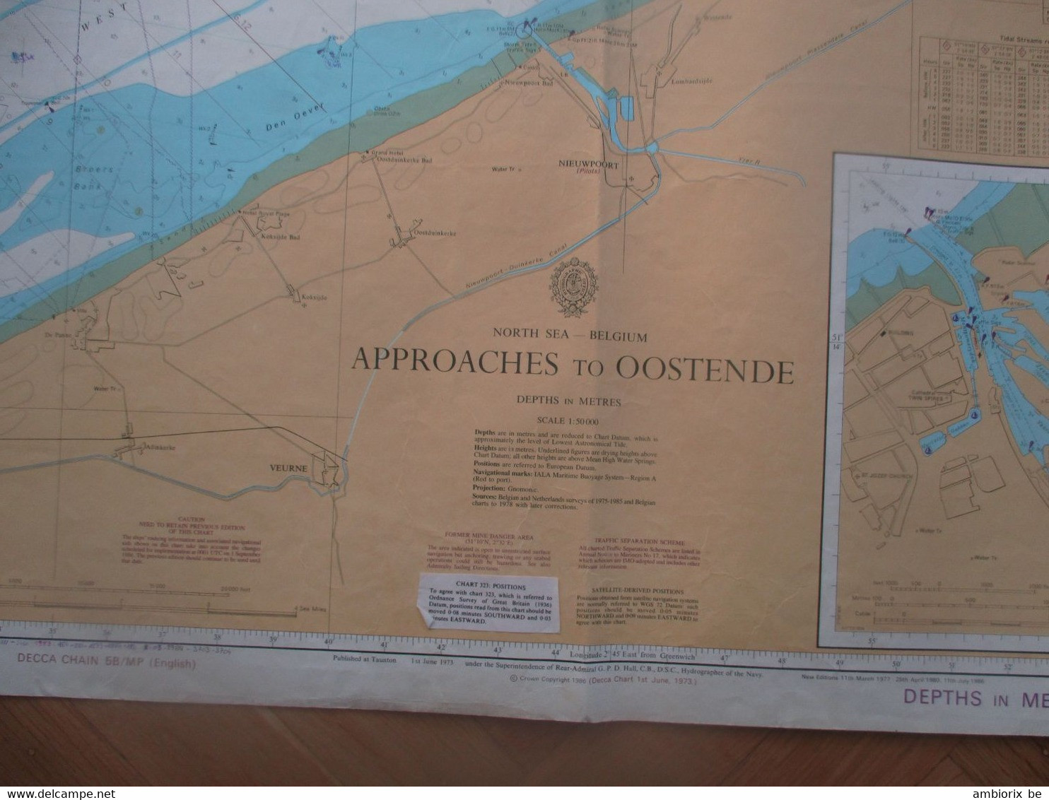 Approaches To Oostende - Carte Marine - Nautical Charts