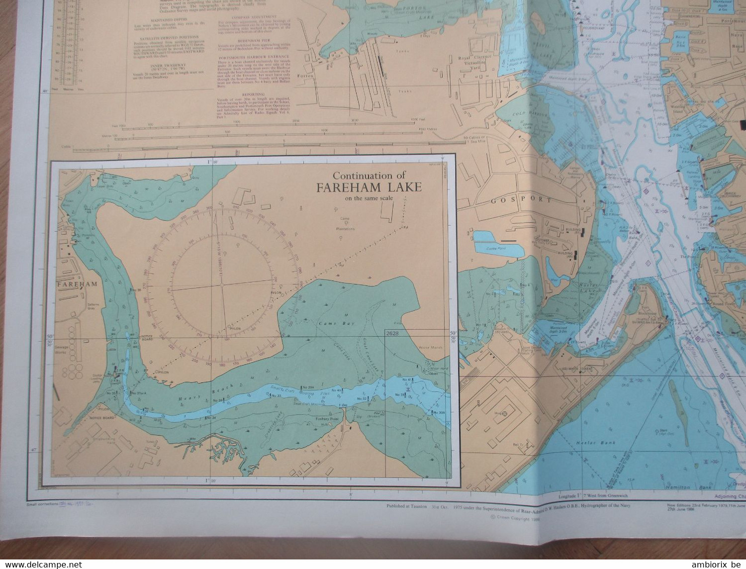 Portsmouth Harbour - Carte Marine - Carte Nautiche