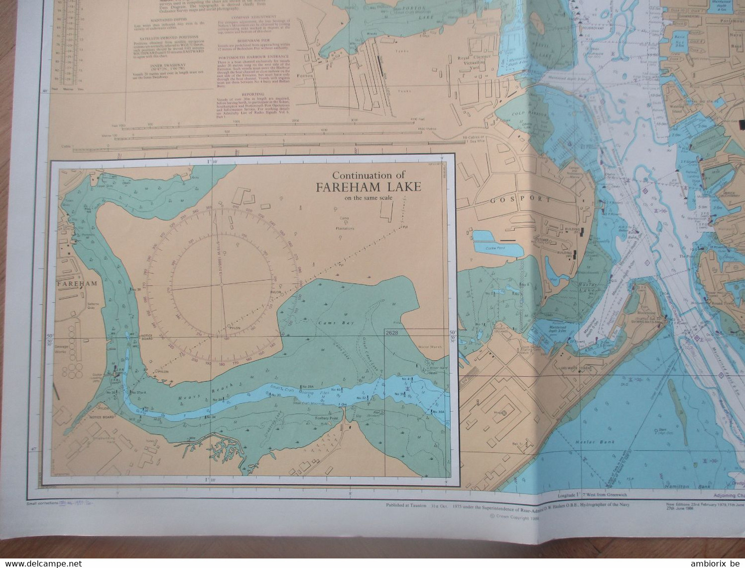 Portsmouth Harbour - Carte Marine - Zeekaarten