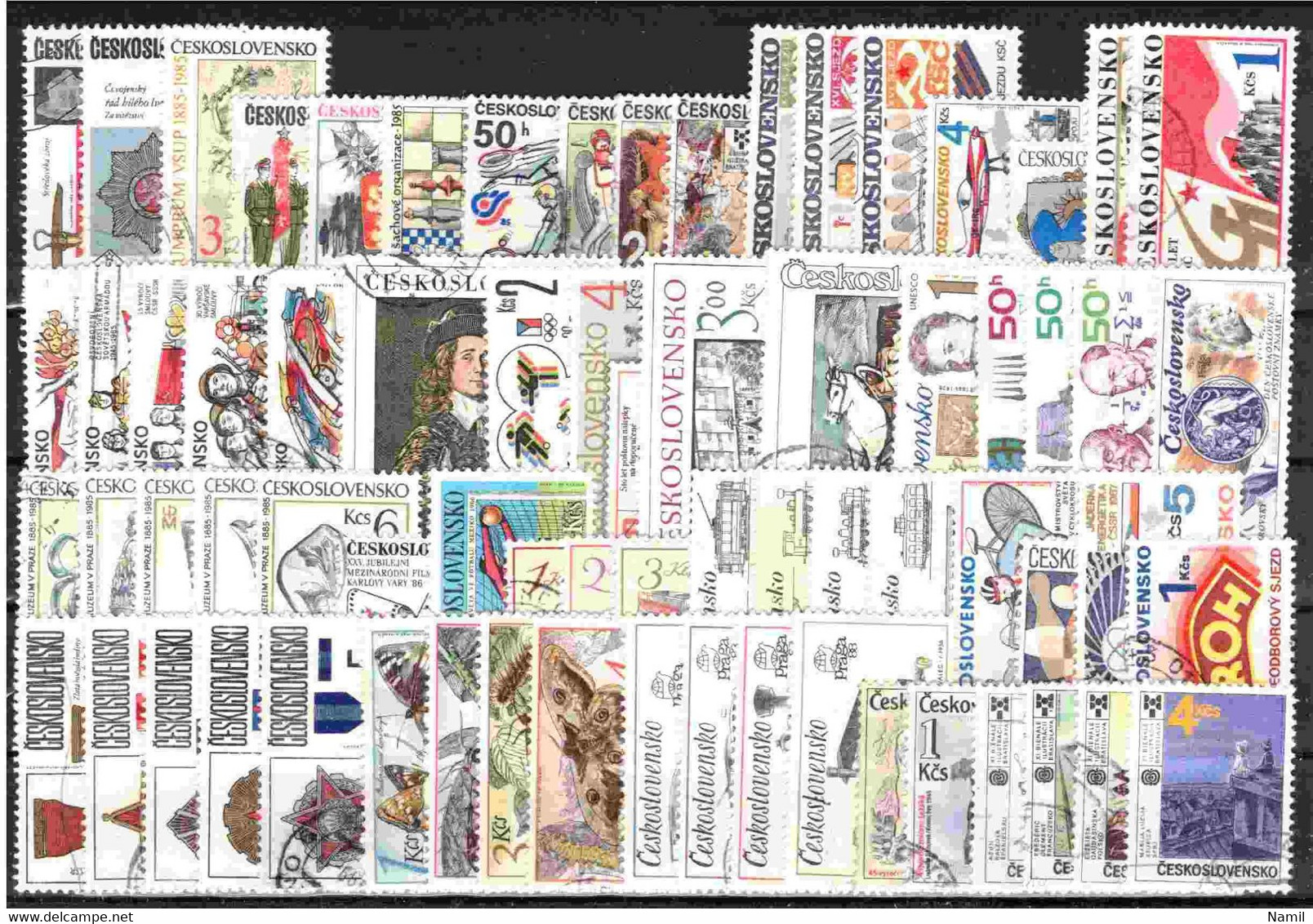 Tchécoslovaquie 1985-1988 Lot Avec Timbres Obliteré - Lots & Serien