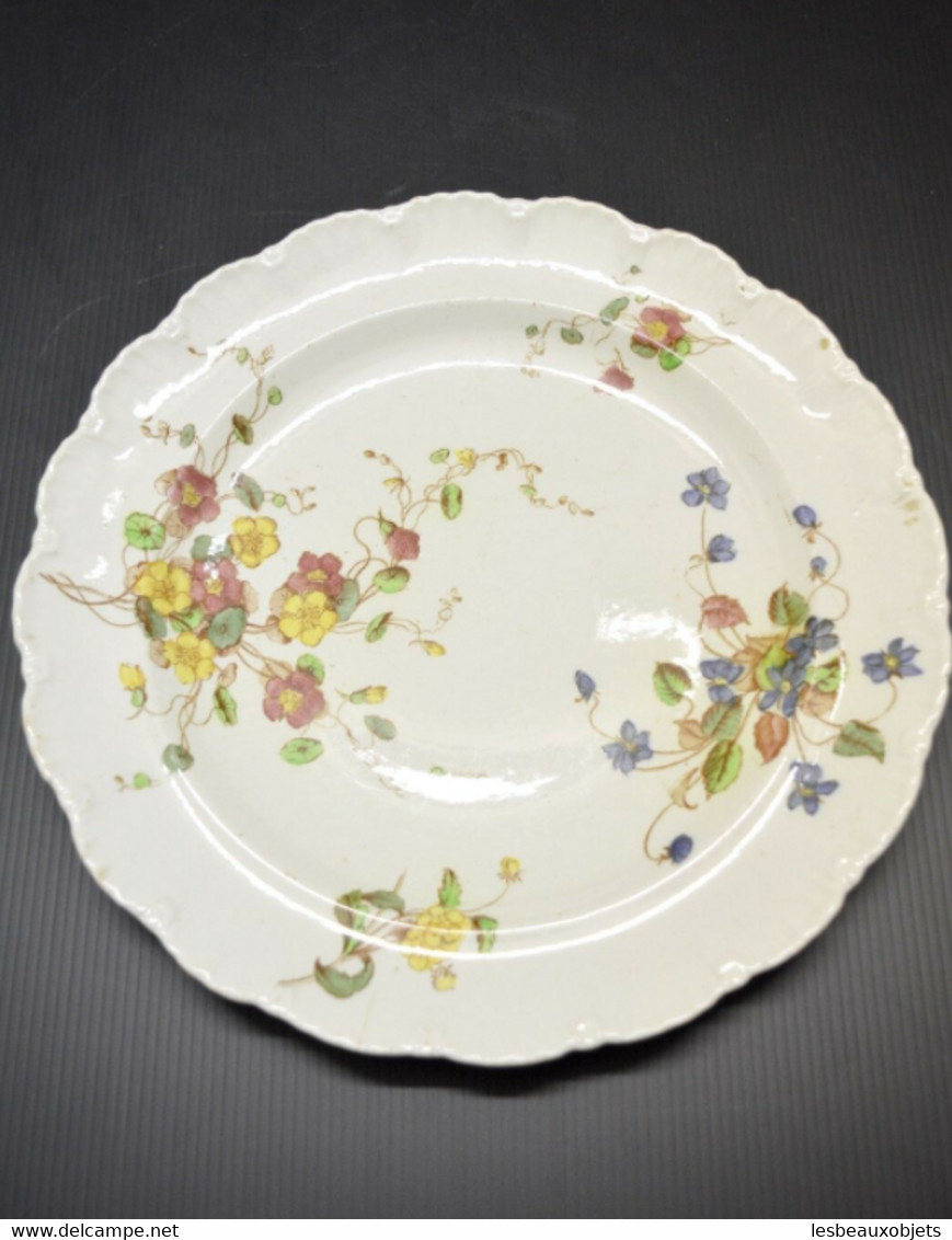 PLAT ANCIEN PORCELAINE FINE ANGLAISE COPELAND Déco Petites Fleurs Peintes Table Collection Déco Vitrine Art De La Table - Copeland