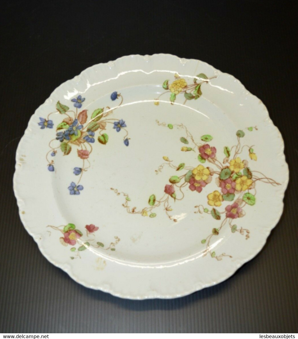 PLAT ANCIEN PORCELAINE FINE ANGLAISE COPELAND Déco Petites Fleurs Peintes Table Collection Déco Vitrine Art De La Table - Copeland