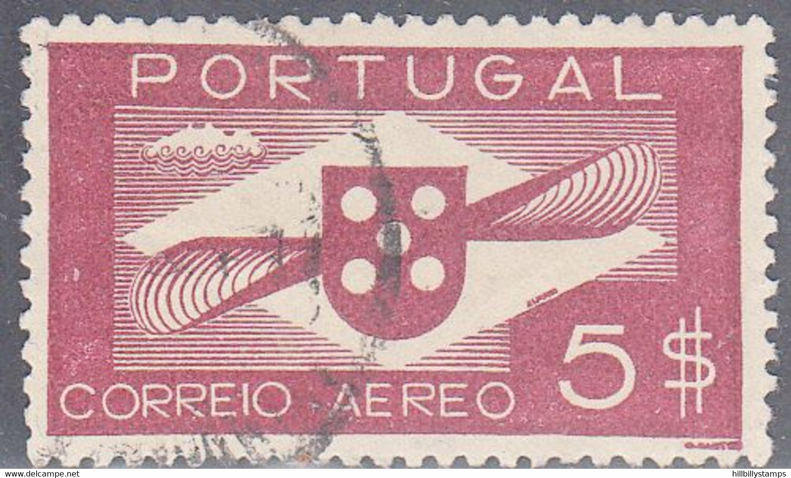 PORTUGAL   SCOTT NO C6   USED   YEAR  1936 - Used Stamps