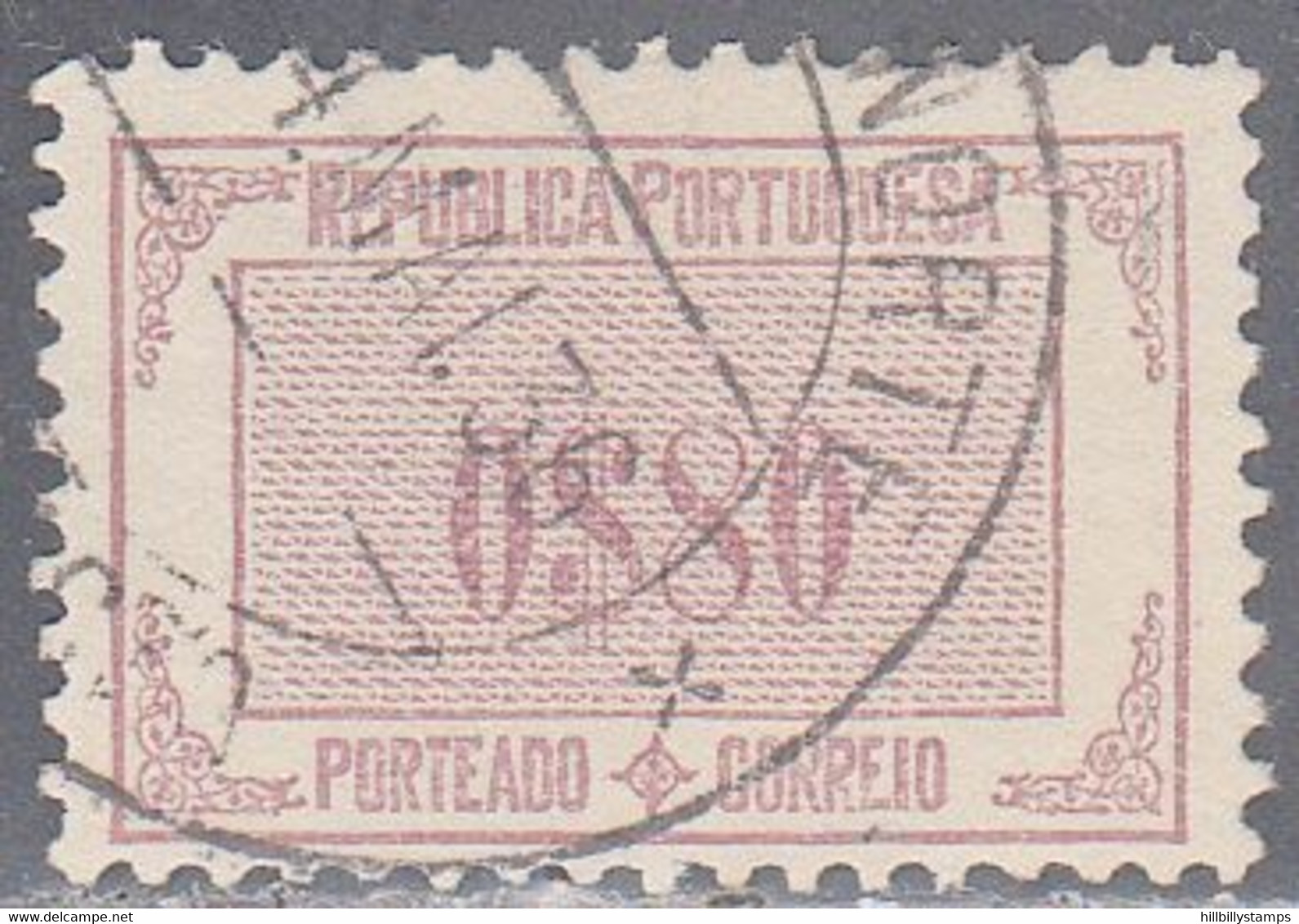 PORTUGAL   SCOTT NO J52   USED   YEAR  1932 - Oblitérés