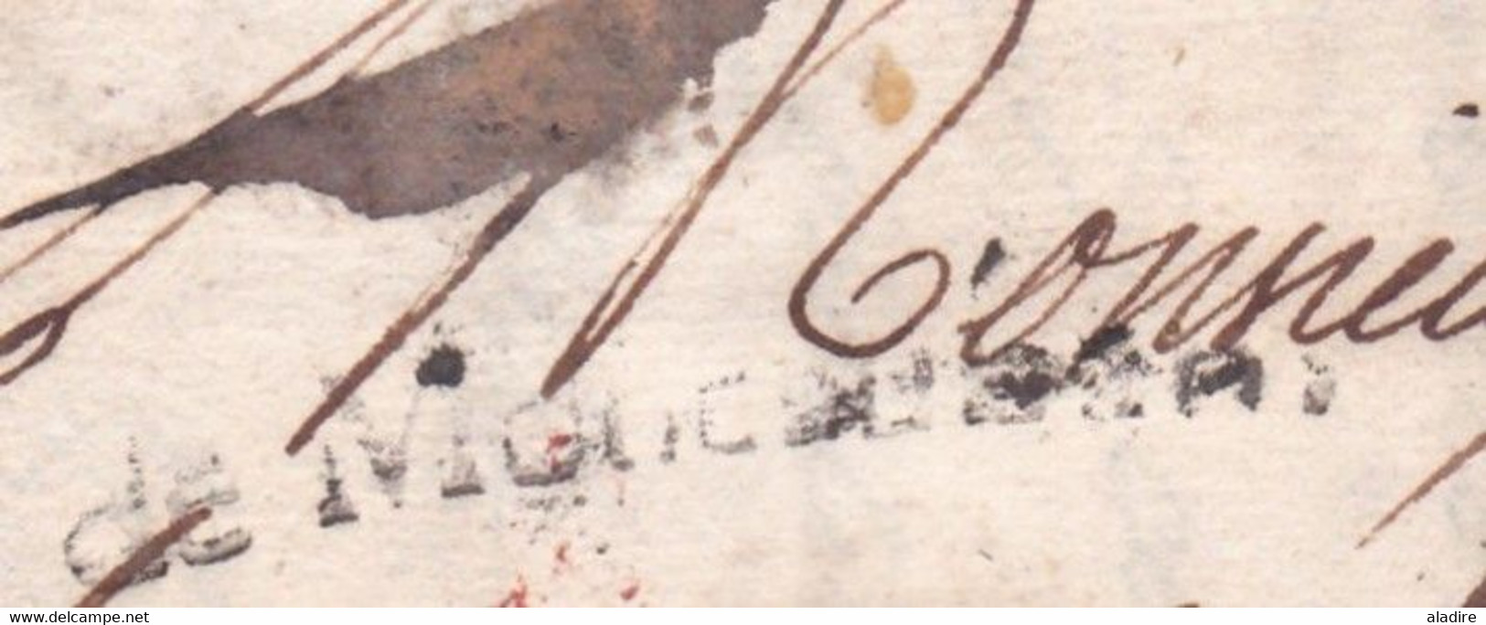 1747 - Marque Postale DE MONTAUBAN Sur Lettre Pliée Avec Corresp De 2 Pages Vers Brignolle Brignoles, Var - Maroquins - 1701-1800: Précurseurs XVIII