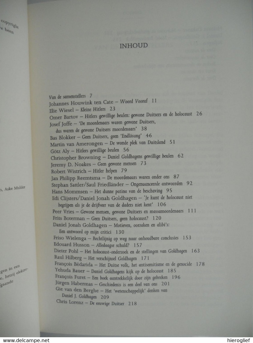 De Impact Van WIENS SCHULD Op Het HOLOCAUST DEBAT ? 2e Wereldoorlog  Jodenvervolging En Genocide Door De Nazi's Hitler - Guerre 1939-45