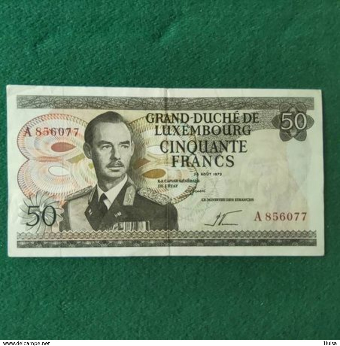 Lussemburgo 50 Francs 1972 - Lussemburgo