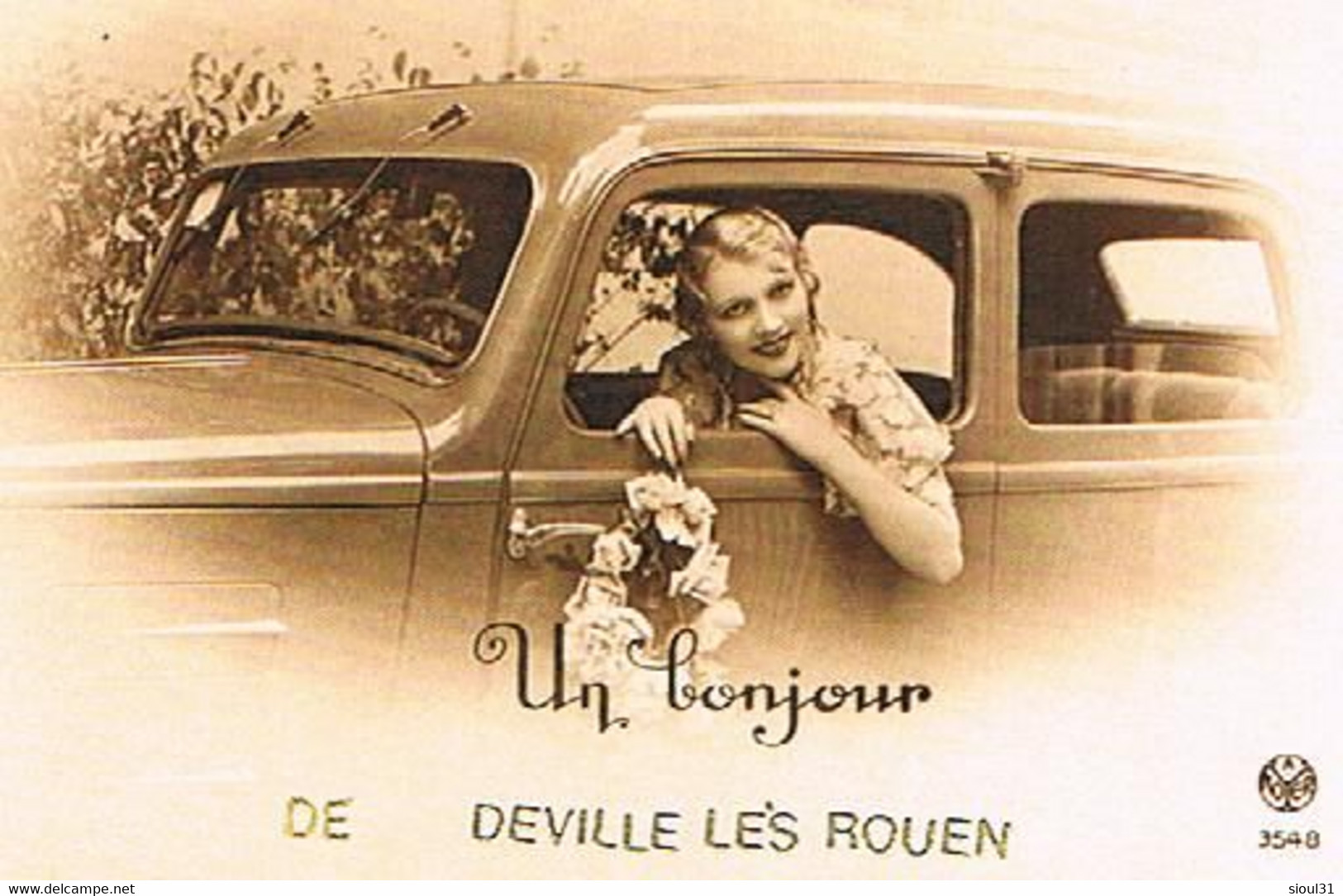 76  UN   BONJOUR   DE  DEVILLE  LES  ROUEN     CPM  TBE   1152 - Other & Unclassified