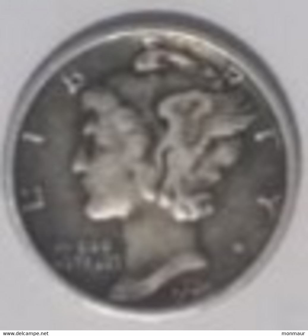 STATI UNITI  1 DIME 1924 - 1916-1945: Mercury