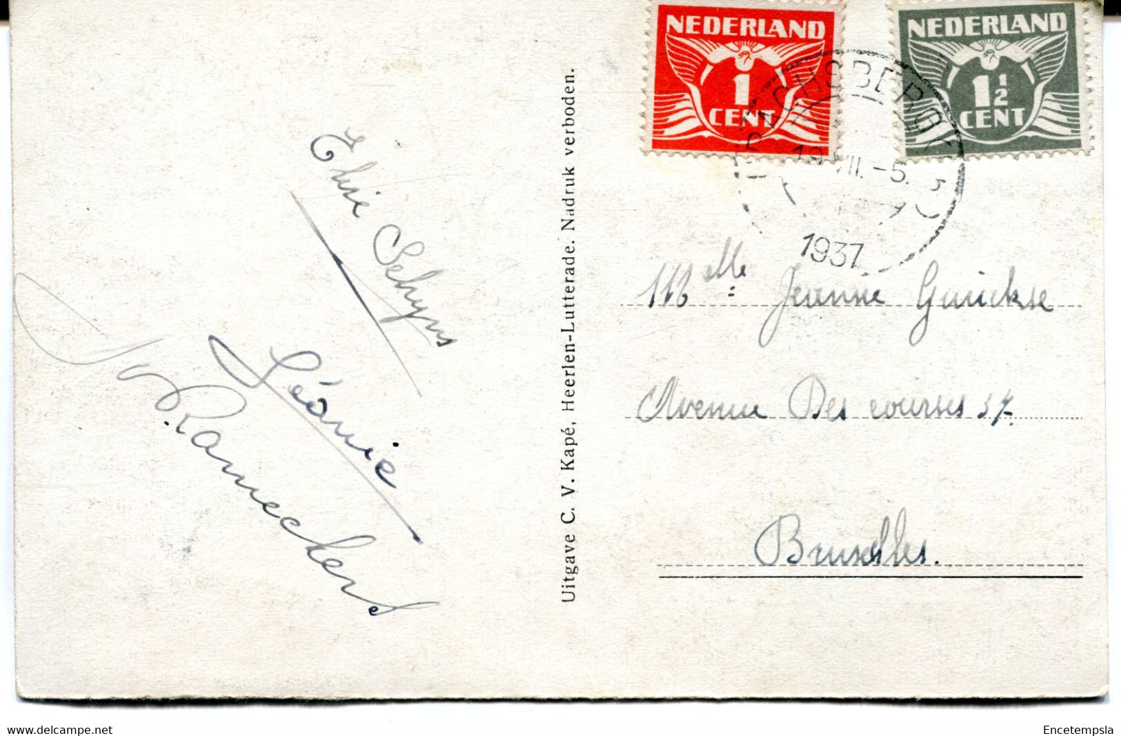 CPSM - Carte Postale - Pays-Bas - Lutterade - Gemeente Huis - 1937 ( RH18404) - Sittard