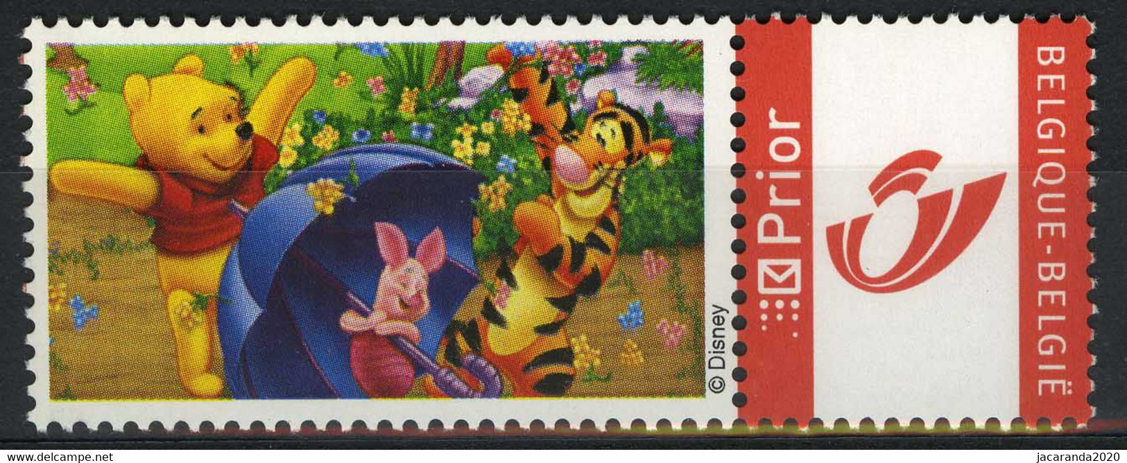 België 3274 - Duostamp - Winnie The Pooh - Paraplu - Disney - Autres & Non Classés