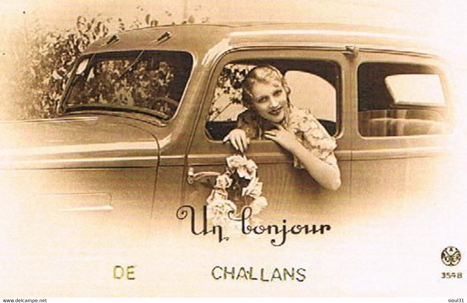 85  UN   BONJOUR   DE   CHALLANS    CPM  TBE   1164 - Challans