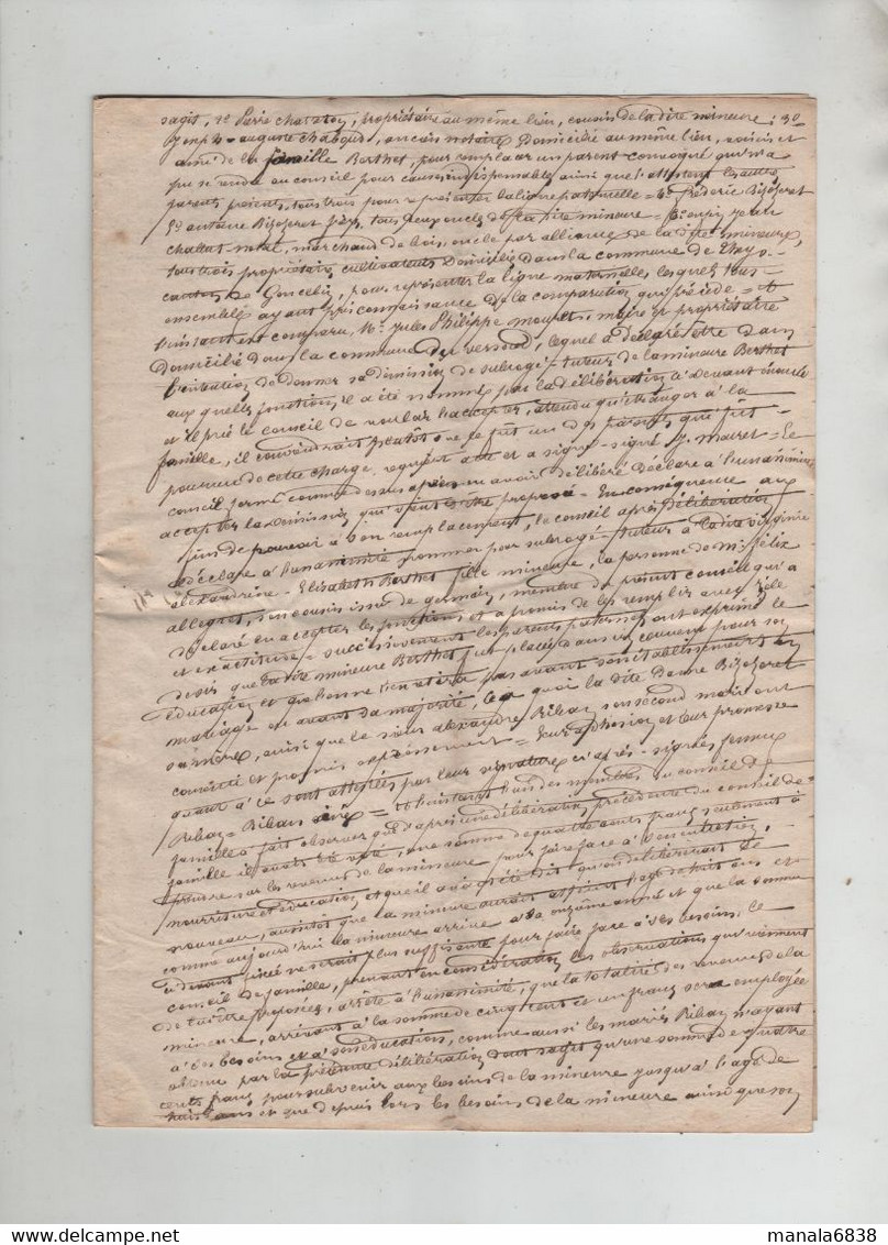 1842 Et 1856  Domène Bizozeret Le Versoud à Identifier Saint Geoire En Valdaine - Manuscripts