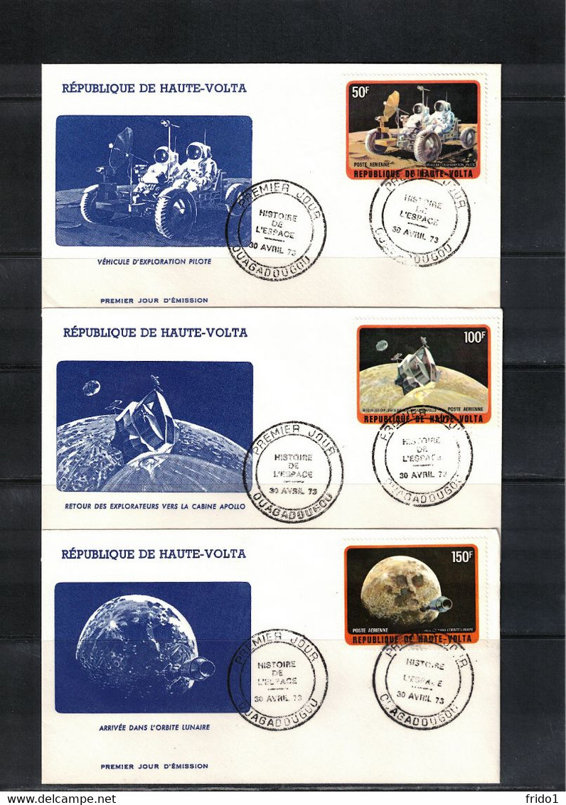Upeer Volta 1974 Space / Raumfahrt Programme Apollo FDC - Afrika