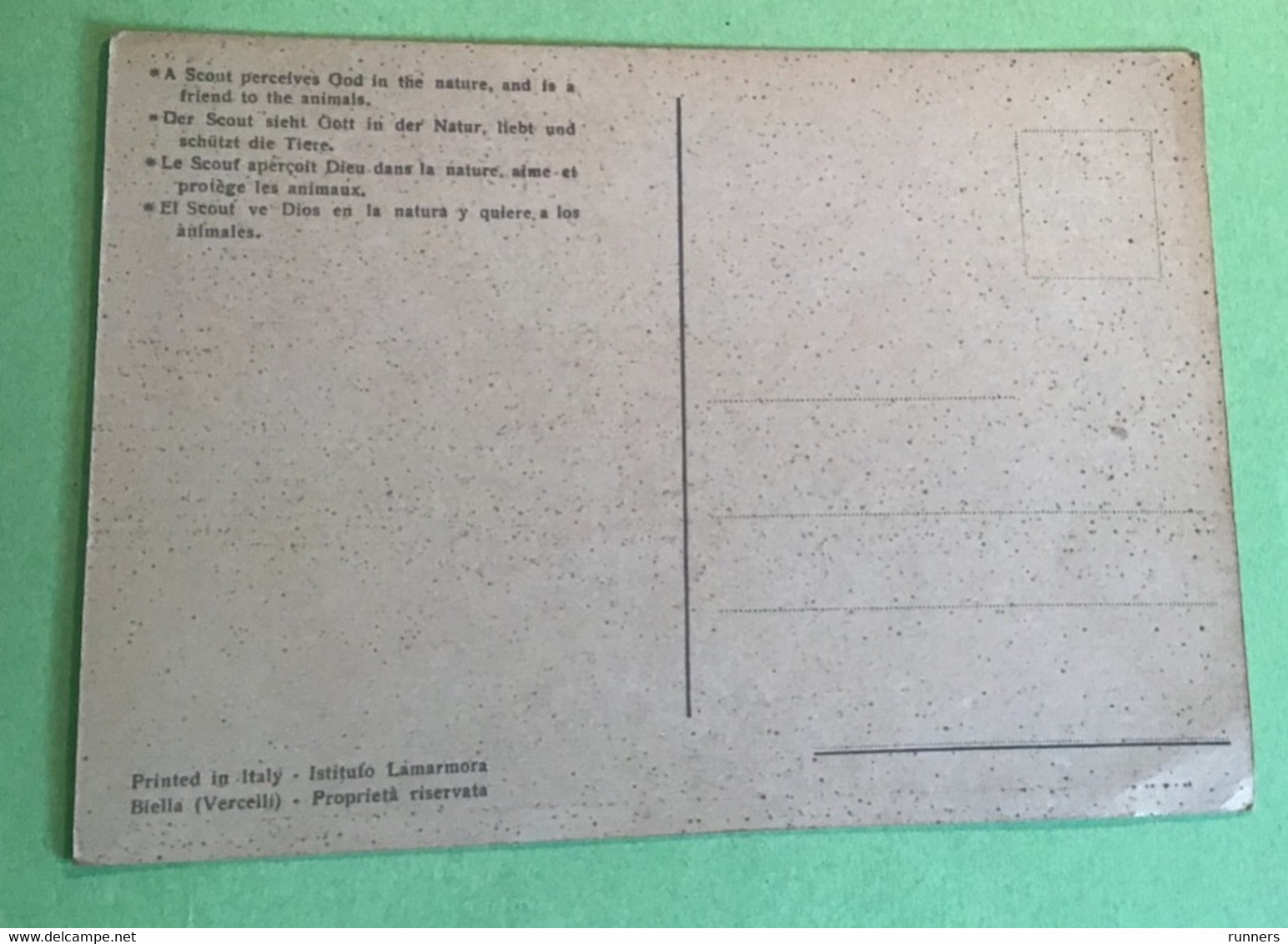 Moloch Squadriglia Aquile Legge Scout N. 6 Cartolina Antica - Scouting