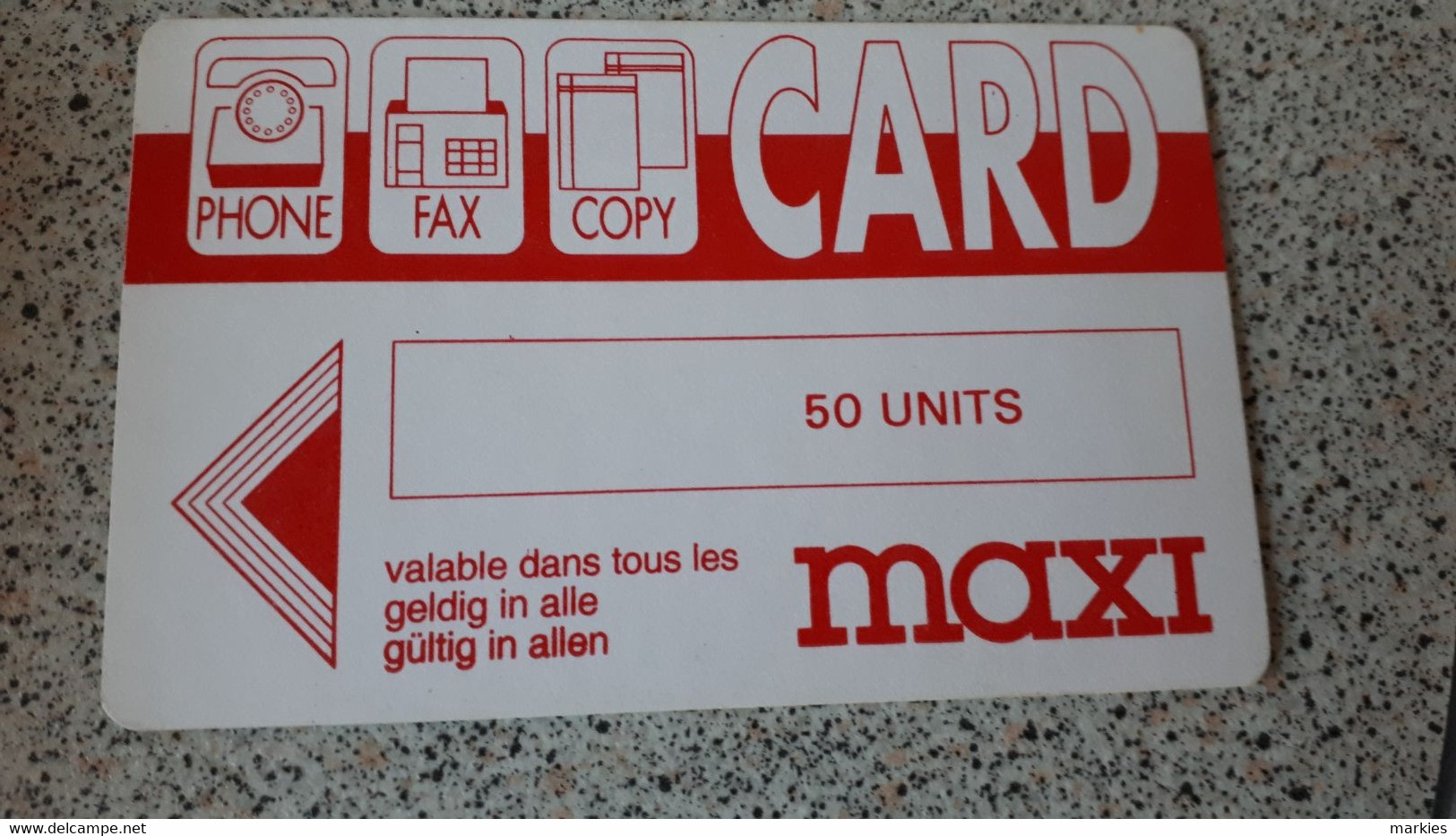 Di Card Phone -Fax-Copy 50 Units Rare - Autres & Non Classés