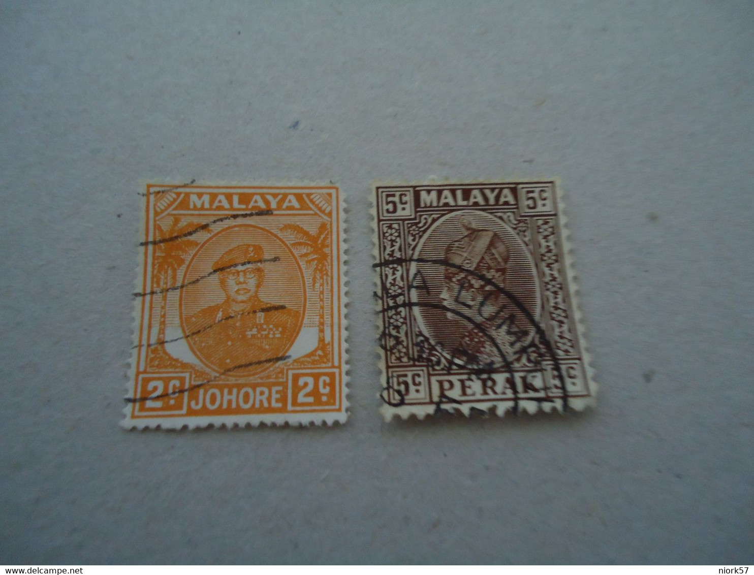 MALAY   USED   STAMPS KING POSTMARK - Malayan Postal Union